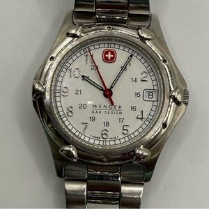 Wenger Swiss Army Vintage Quartz Watch 35mm Stainless Steel Men’s